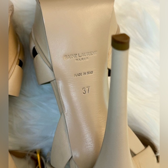 YSL Saint Laurent Tribute Platform Sandal Heel 105 - Picture 9 of 16